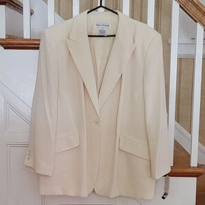 RENA ROWAN Blazer White Suit Jacket Size 24W